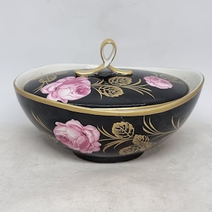 Vintage Schwarzenhammer Bavaria Porcelain Lidded Dish | Made in Germany |