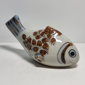 Vintage Mexican Ceramic Fish Figurine |