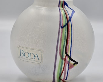 Vintage Kosta Boda Rainbow Series Vase by Bertil Vallien | Made in Sweden |