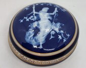 1920 Camille Tharaud French Limoges Hand Painted Gold Trim Trinket or Jewelry Box