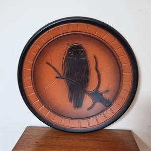 Vintage West Germany Decorative Ceramic Plate &quot;Owl&quot; |