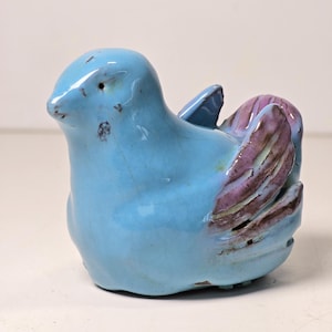 Vintage Folk Art Ceramic Bird Figurine | Scandinavian Design |