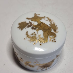 Rosenthal Quatre Couleurs Gold Porcelain Trinket Box | Made by Bjorn Wiinblad |