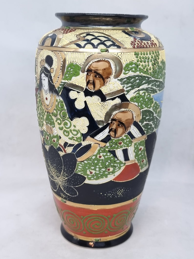 Hand Painted satsuma Vase Made in Japan Etsy