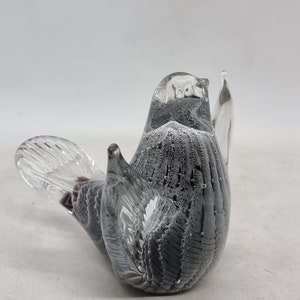 Vintage FM Konstglas/Marcolin Fumato Glass Bird Made in Sweden image 3