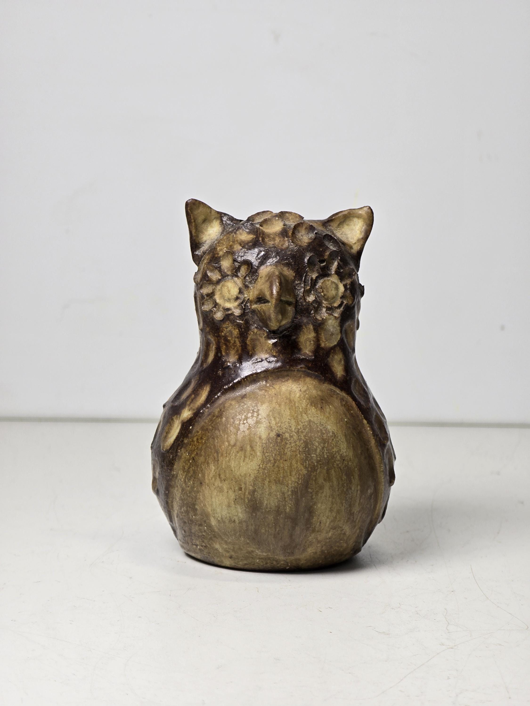 Vintage Ceramic Owl Figurine | Made in Sweden |