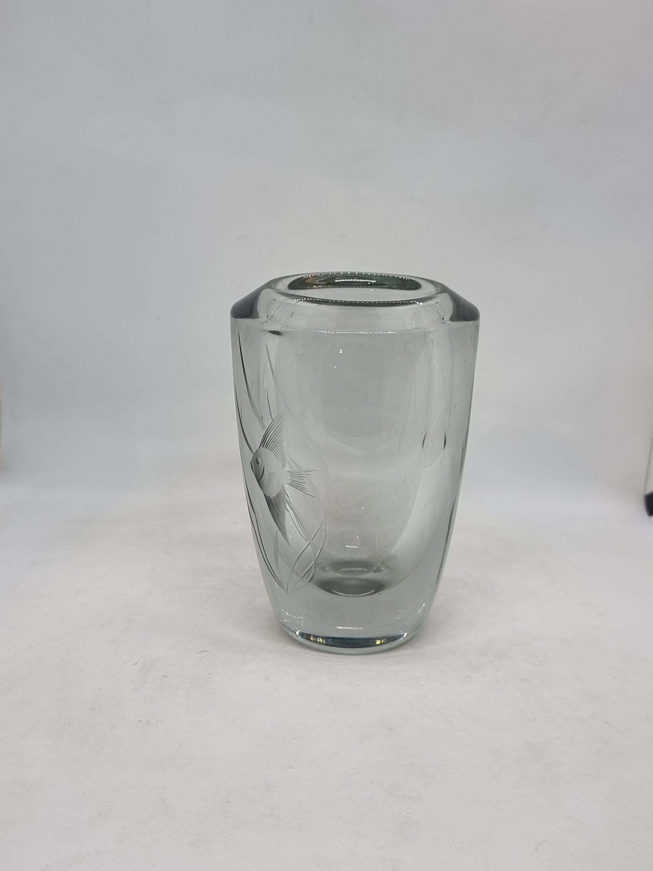 Orrefors crystal glass vase | Made in Sweden, 1960 | - Etsy 日本
