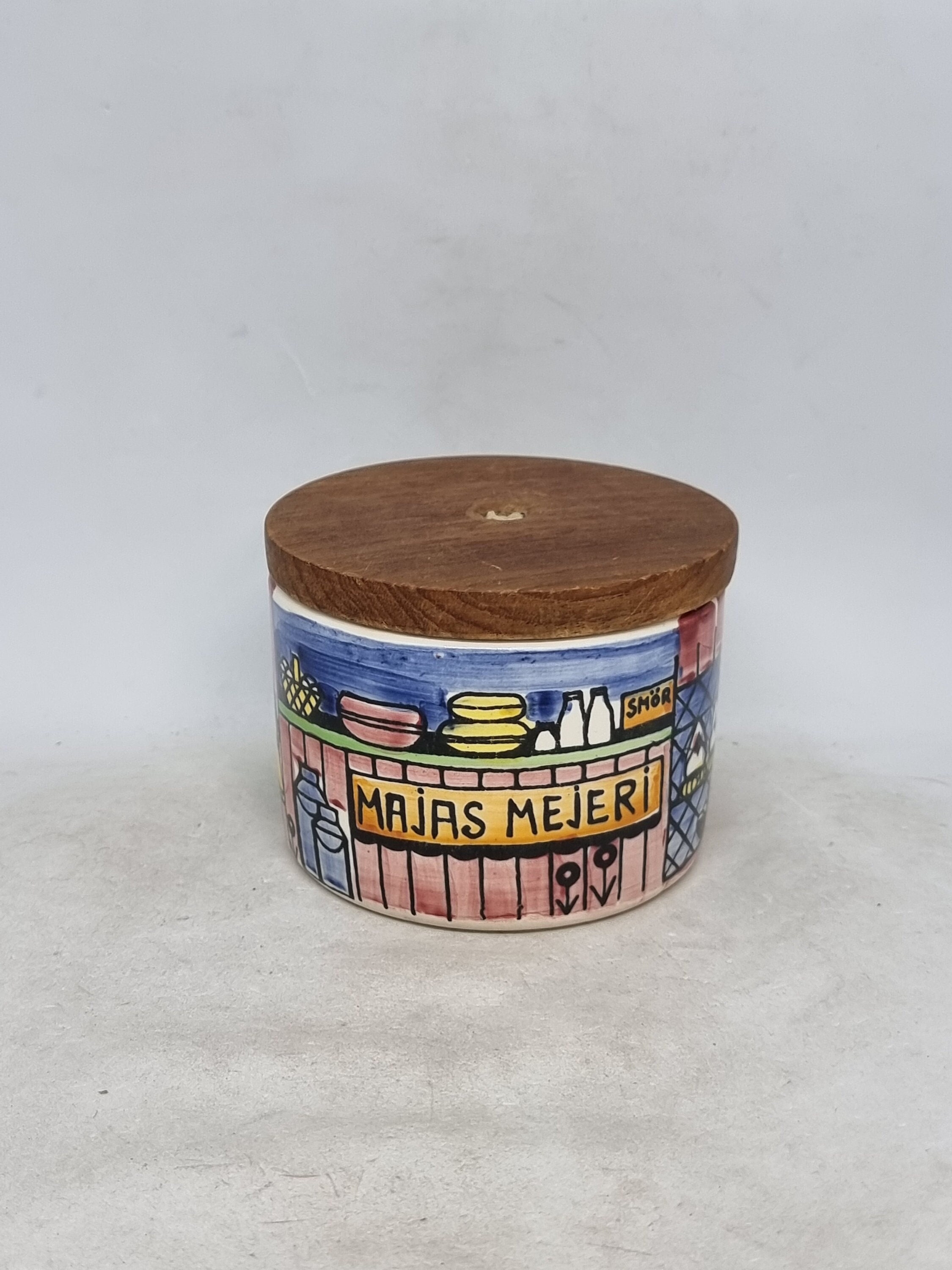 Vintage Jie Gantofta Sweden Ceramic Bowl With Lid | Decor by Anita