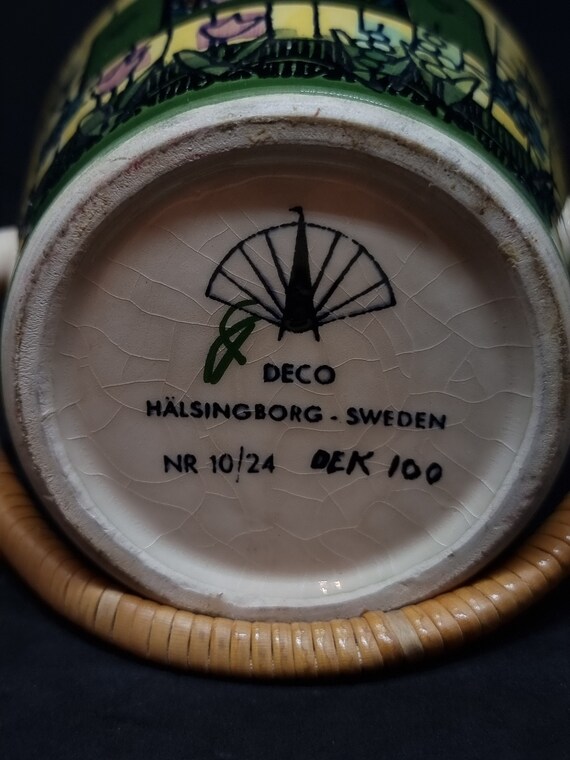 ヴィンテージ デコ ヘルシンボリ スウェーデン セラミック ジャー