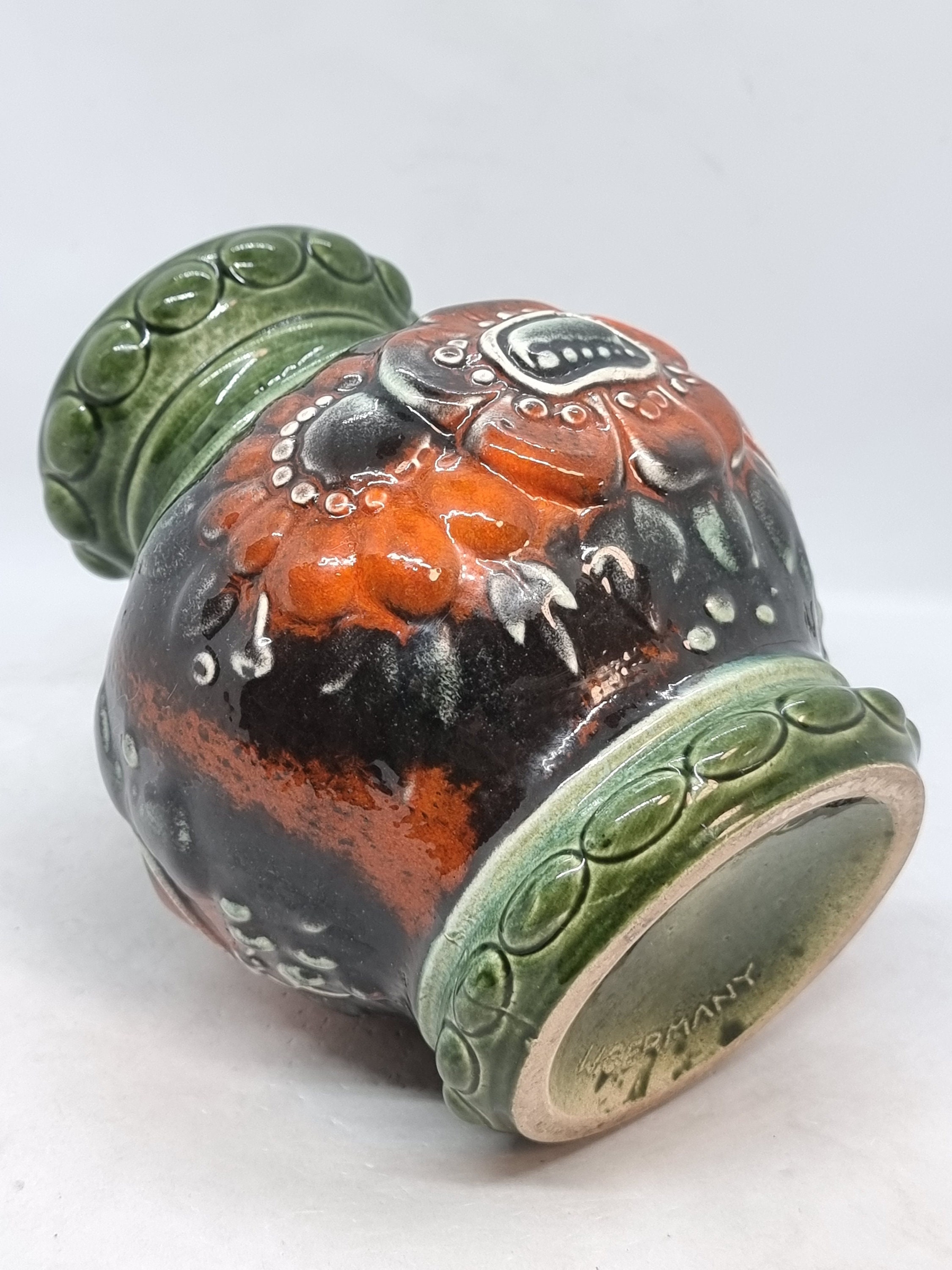 ヴィンテージ 西ドイツ 陶器花瓶 287-18 | - Etsy 日本