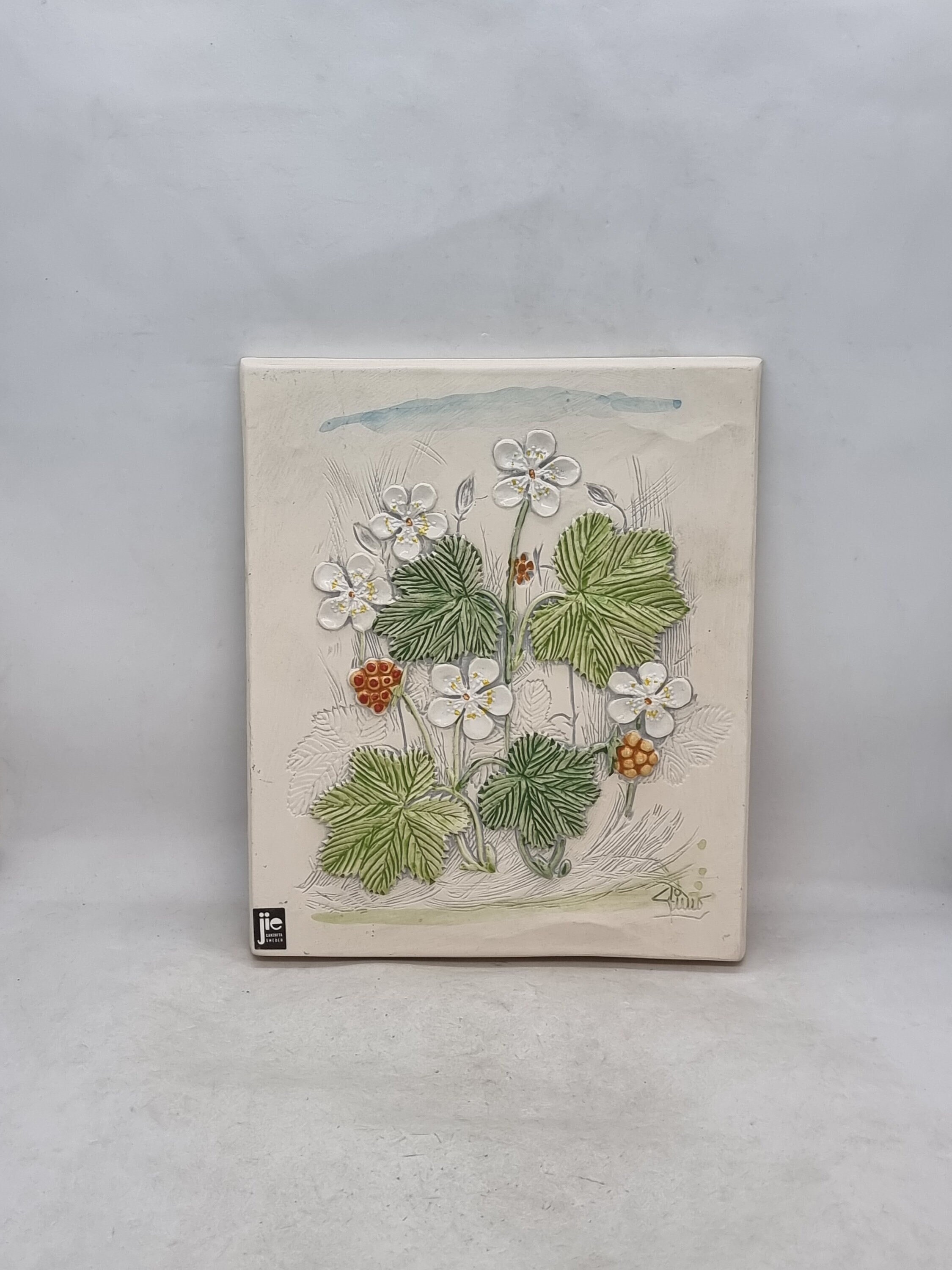 Vintage JIE GANTOFTA Ceramic Wall Plaque No. 823 | Designed
