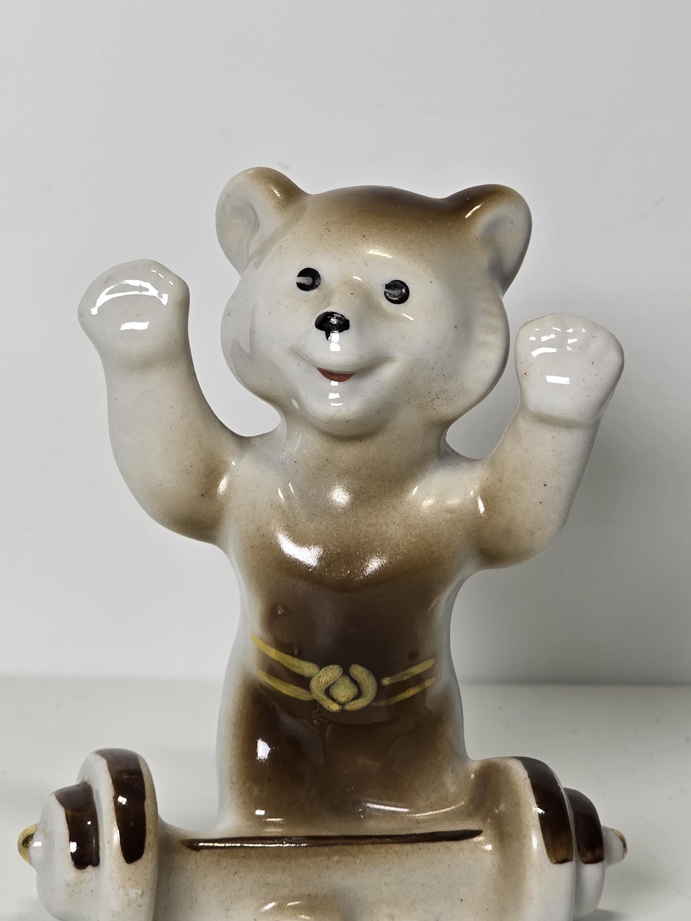 ヴィンテージ 1980 モスクワオリンピック 磁器製 ミシュカ ベア