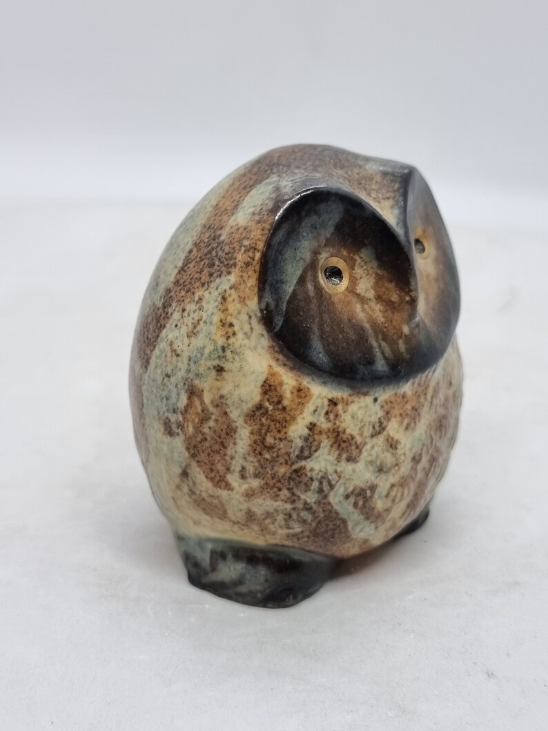 Vintage Ceramic Owl Figurine Scandinavian Style Etsy