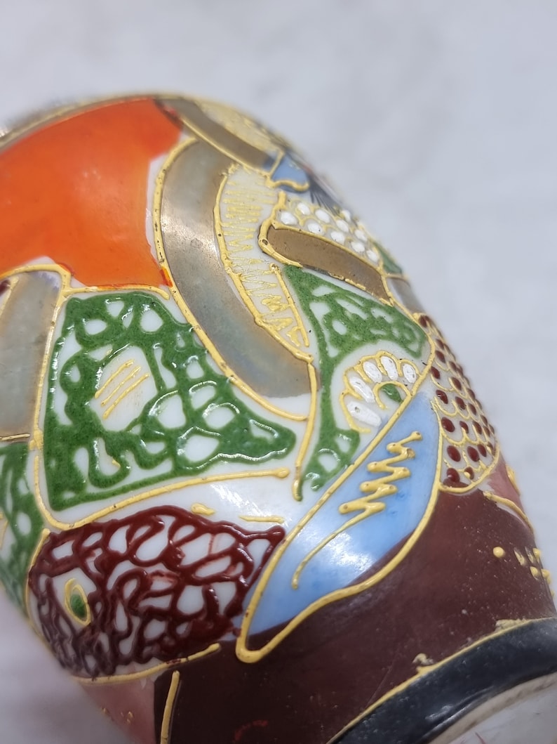 Small Hand Painted satsuma Vase Made in Japan Etsy