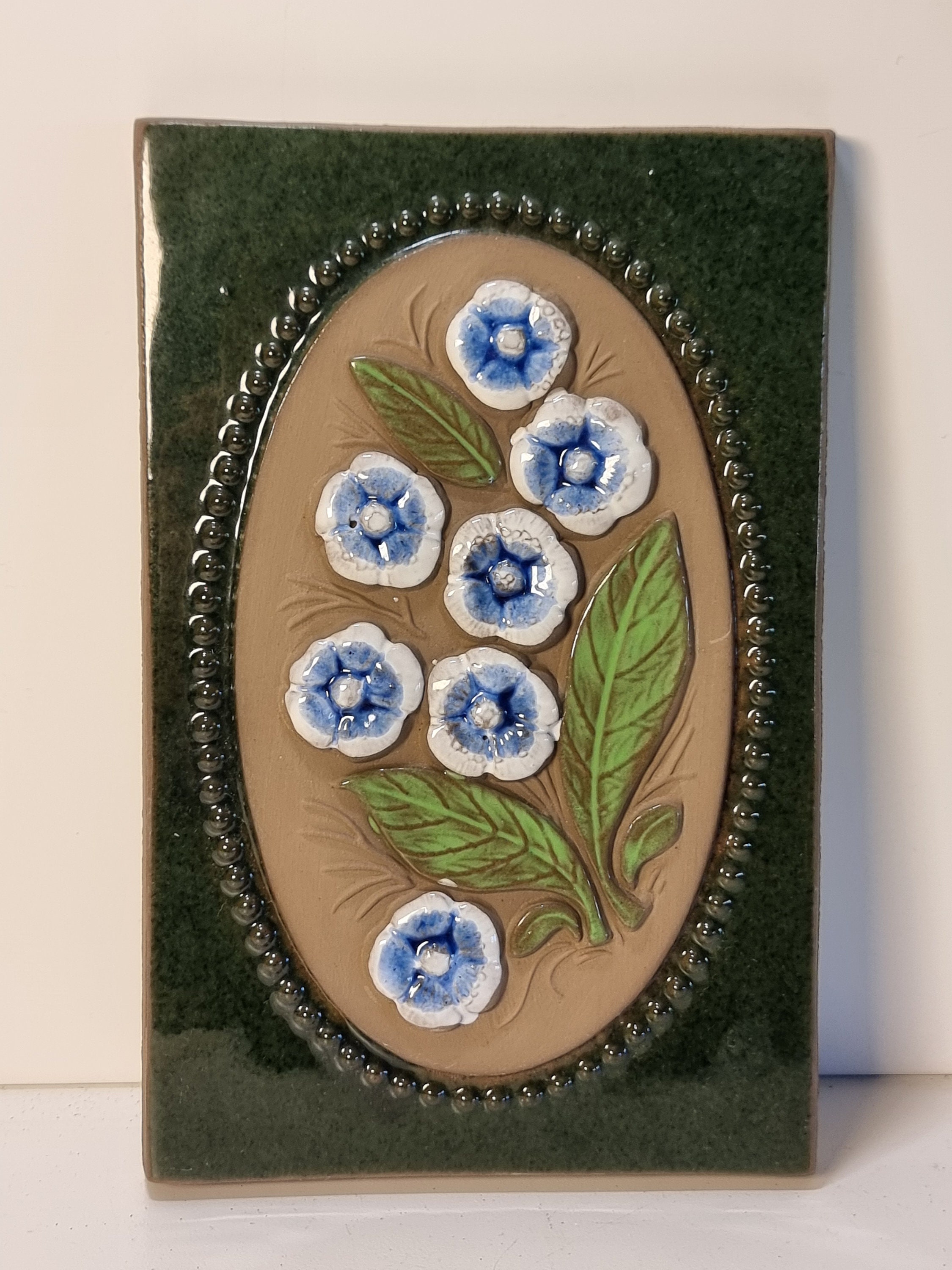 Vintage JIE GANTOFTA Ceramic Wall Plaque No. 749 | Designed by