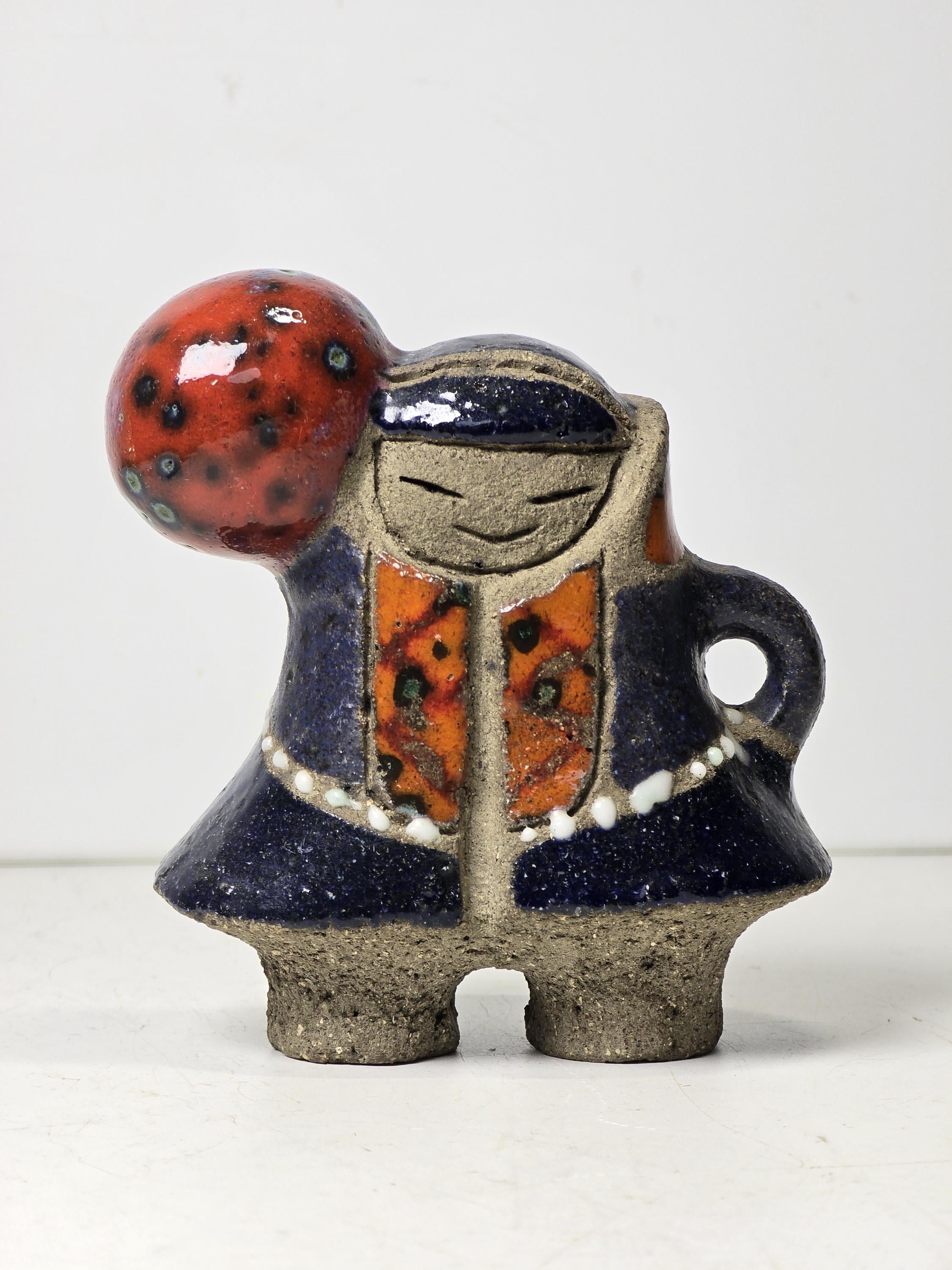 イェニー・ニューストロム トムテ 陶磁器製のランタン型フィギュリン