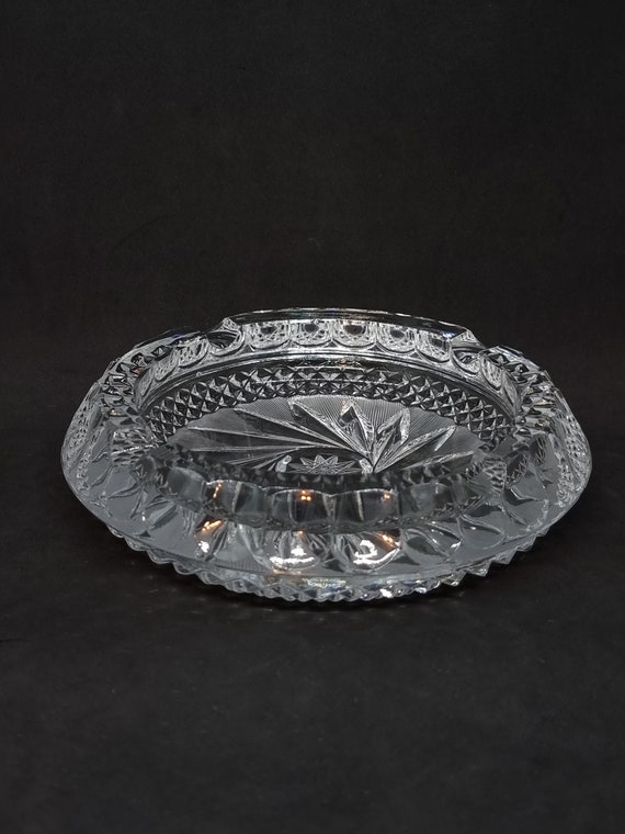 ボヘミア 灰皿 ボヘミアグラス 24% 灰皿、小物入れ I ボヘミア