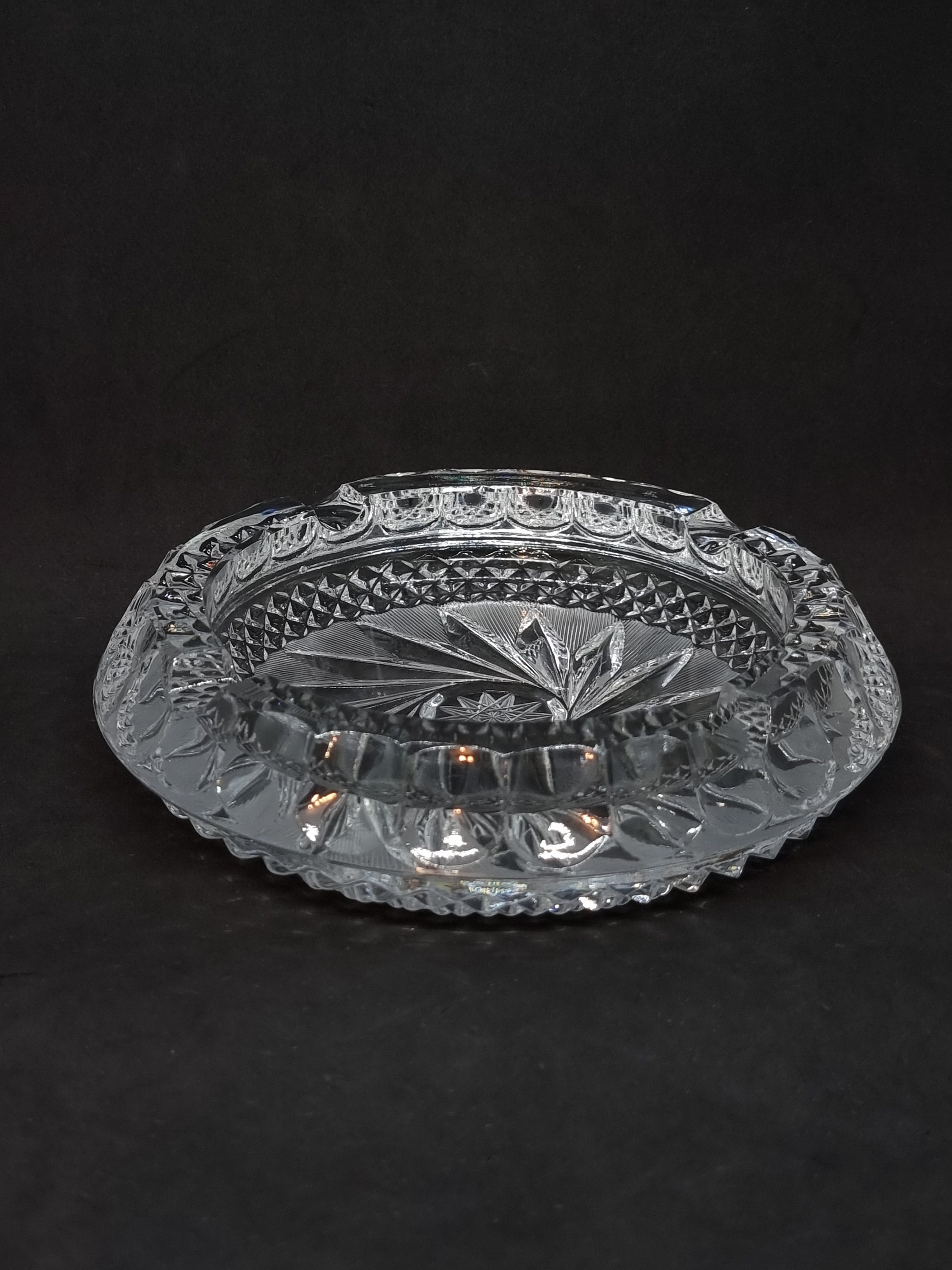 ボヘミアガラス クリスタル灰皿 ボヘミアガラス クリスタル 灰皿