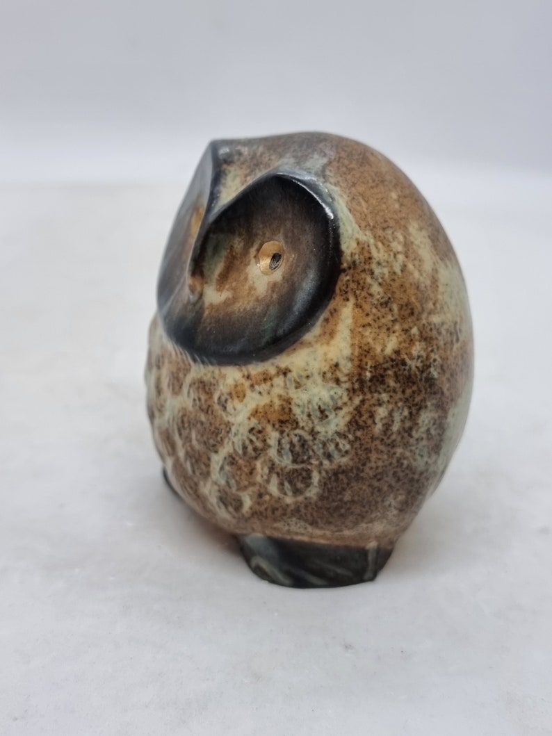Vintage Ceramic Owl Figurine Scandinavian Style Etsy