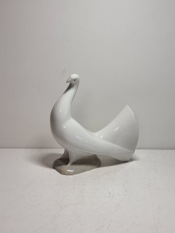 スペインヴィンテージリヤドロ磁器人形つがいの鳩 リアドロ リヤドロ(LLADRO)|リヤドロ つがいの鳩 磁器製 置物|【ハード