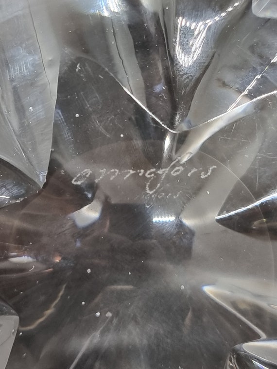 Orrefors クリスタルガラス灰皿 | スウェーデン製、1960 年 | - Etsy 日本