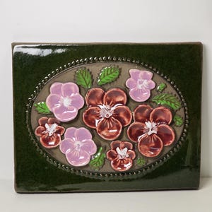 Vintage JIE GANTOFTA Ceramic Wall Plaque no. 850 | Designed by Aimo Nietosvuori |