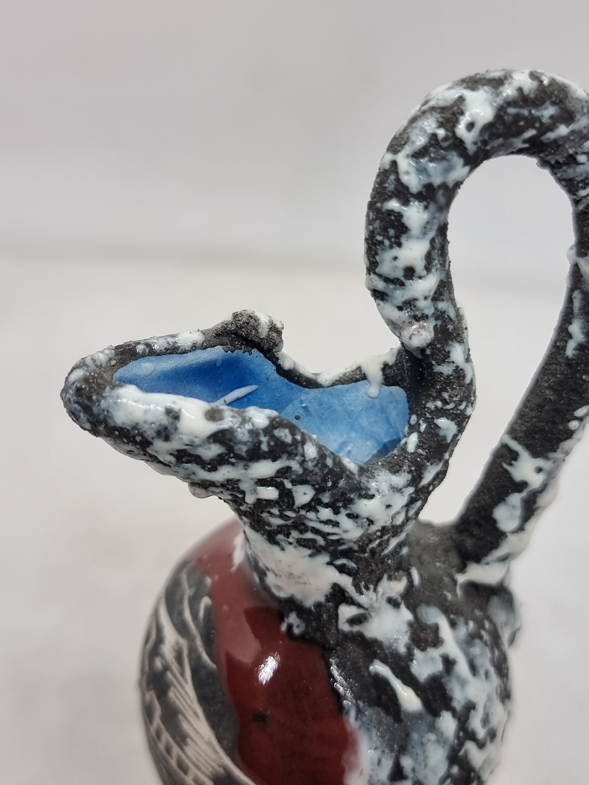 ビンテージイタリア花瓶マーブルトゲスパイクゴシックレアデザイナー