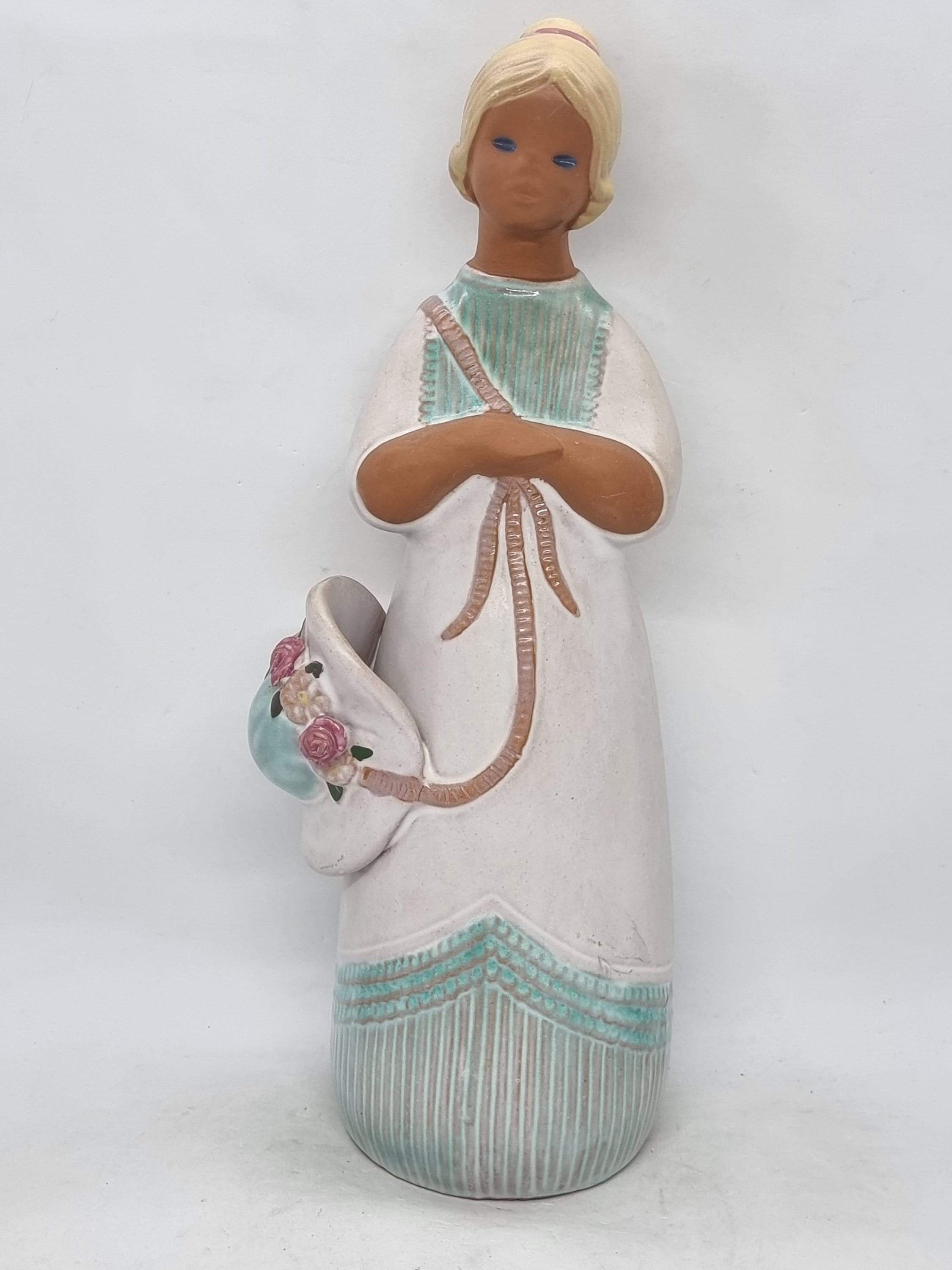 置物セット jie gantofta/gunnar nylund Large Jie Gantofta Ceramic Girl Figurine | Sweden | - Etsy Hong Kong