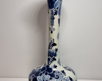 リス　セット　　Regina Delft 花瓶　壺　デルフト アンティーク Vintage Regina Delft Vase mit silberner Spitze | Hergestellt in