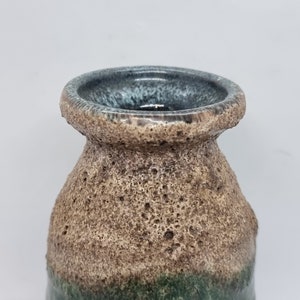 Jarrón de lava de grasa de cerámica Strehla GDR vintage / Cerámica de Alemania Oriental / imagen 3