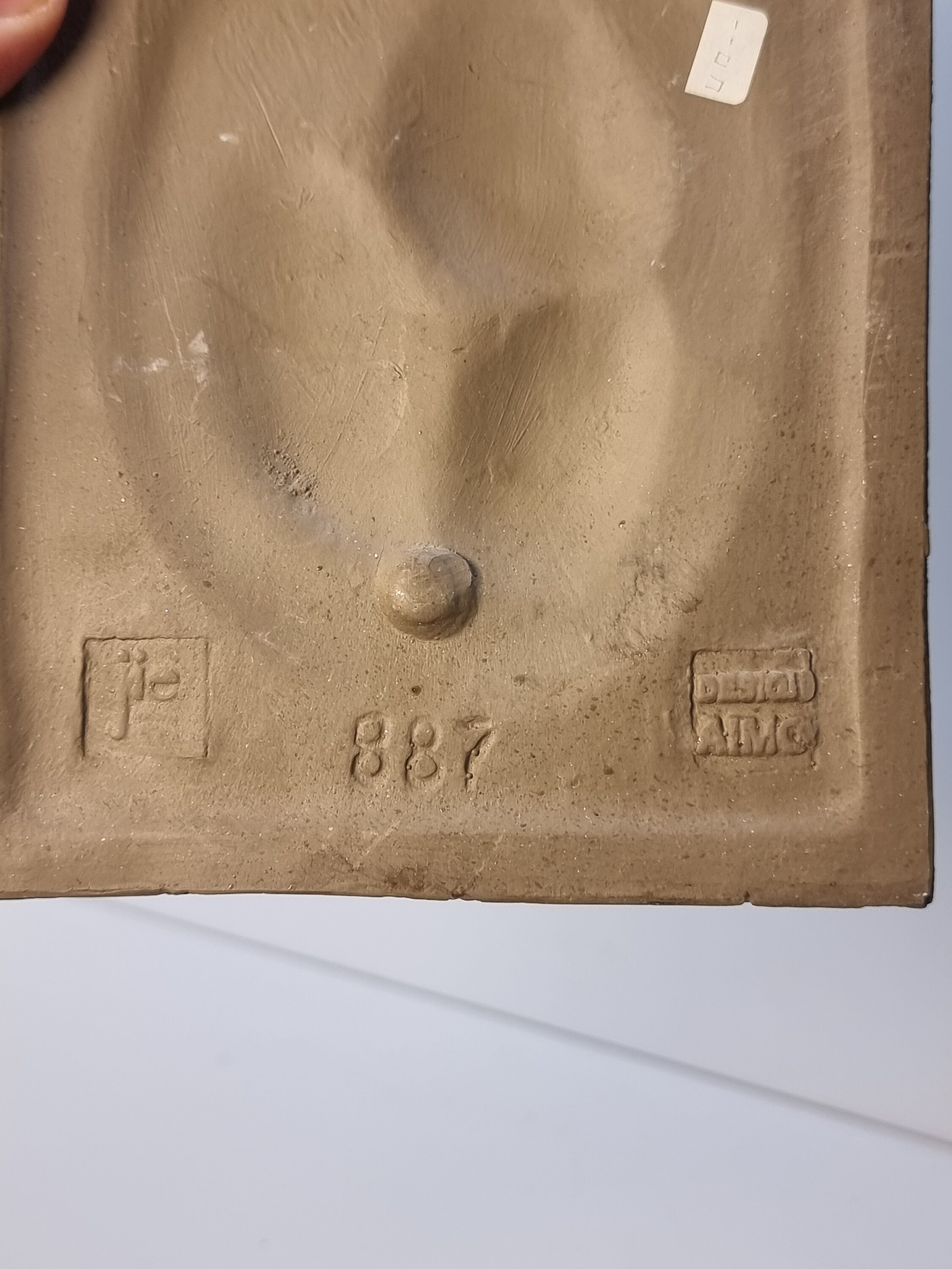 Vintage JIE GANTOFTA Ceramic Wall Plaque No. 887 | Designed