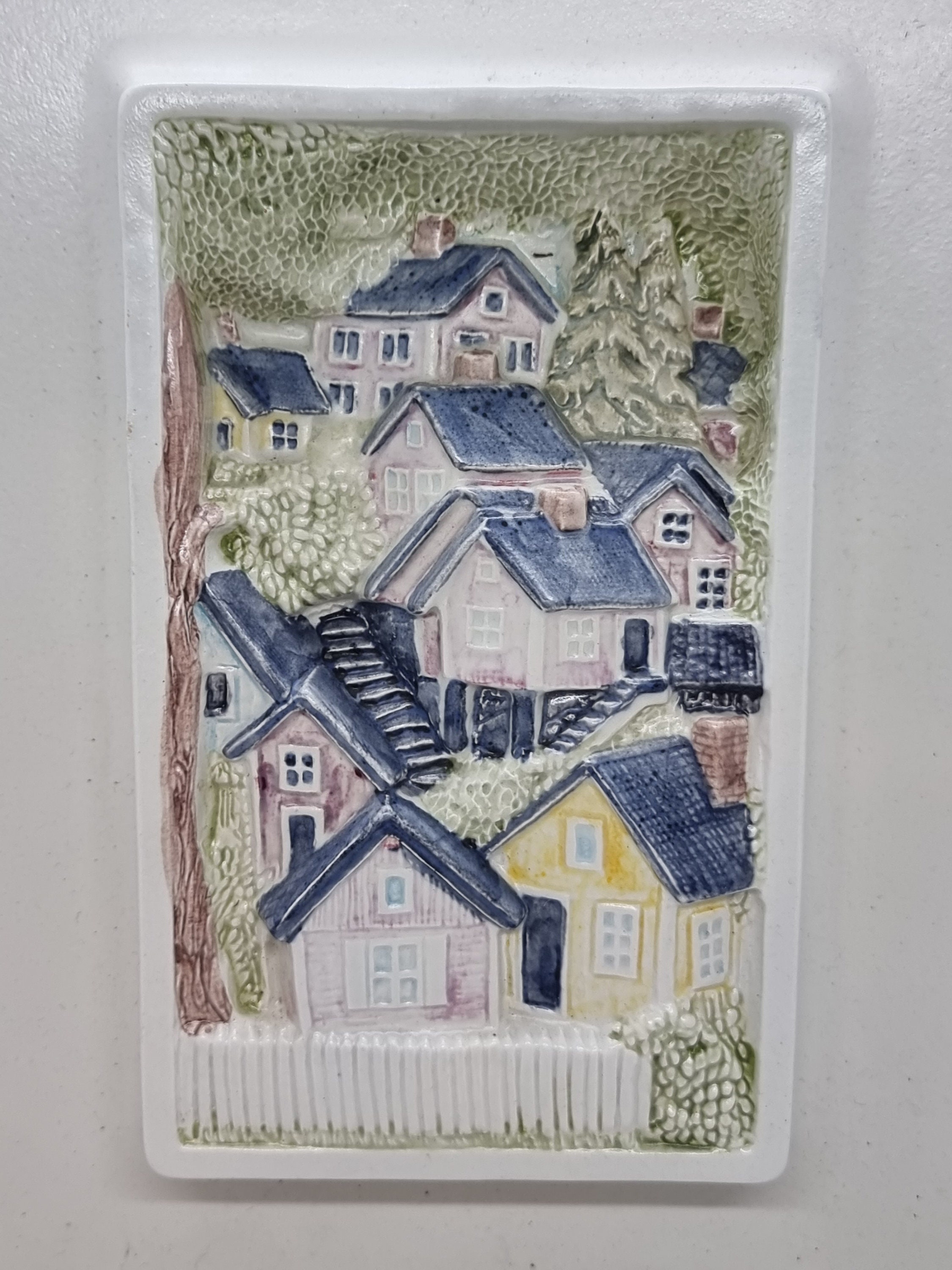 Vintage JIE GANTOFTA Ceramic Wall Plaque No. 990 | Designed by