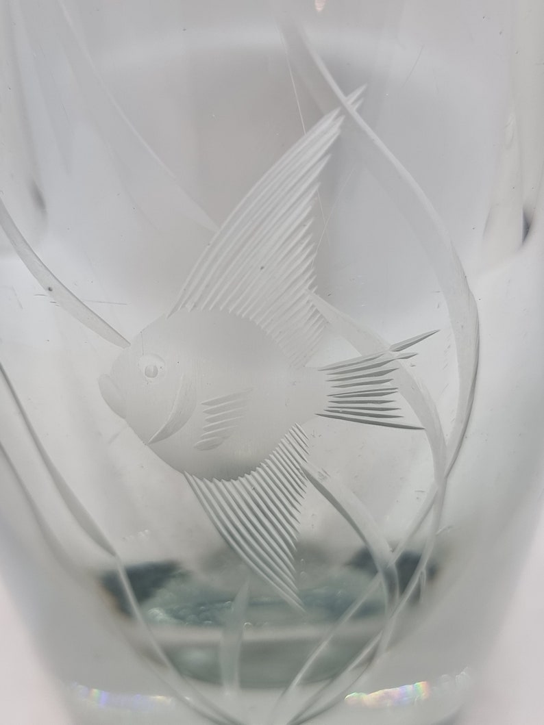 Orrefors Crystal Glass Vase Made in Sweden, 1960 Etsy