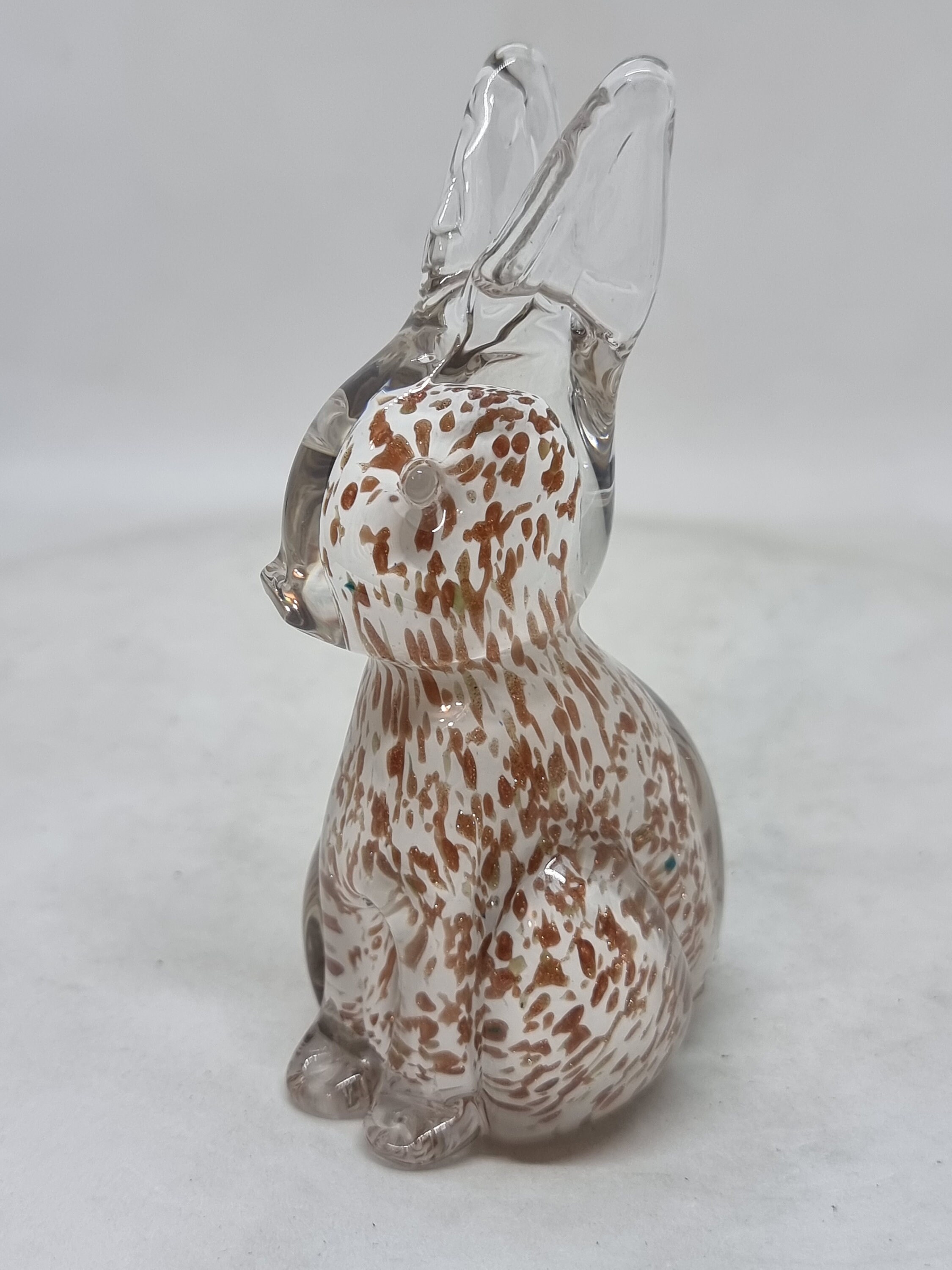 Vintage Gränna Glasbruk Sweden Crystal Glass Bunny/rabbit