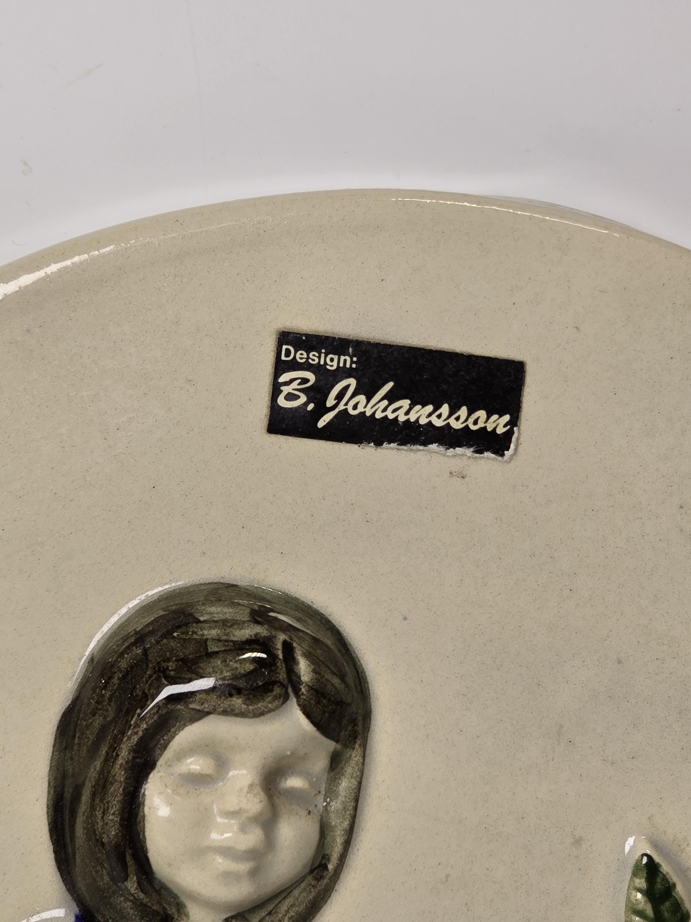 Vintage Deco 7035 Helsingborg Ceramic Wall Plate | B Johansson 