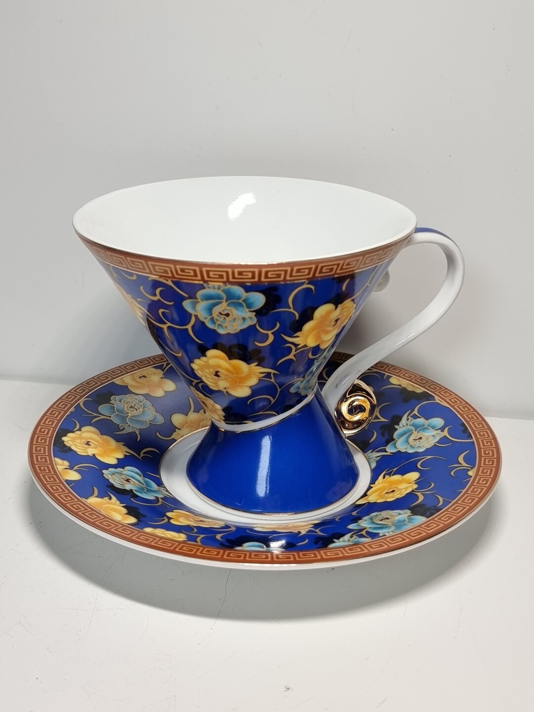Vintage yamasen Gold Collection Fine Porcelain Cup and Saucer Japan Etsy