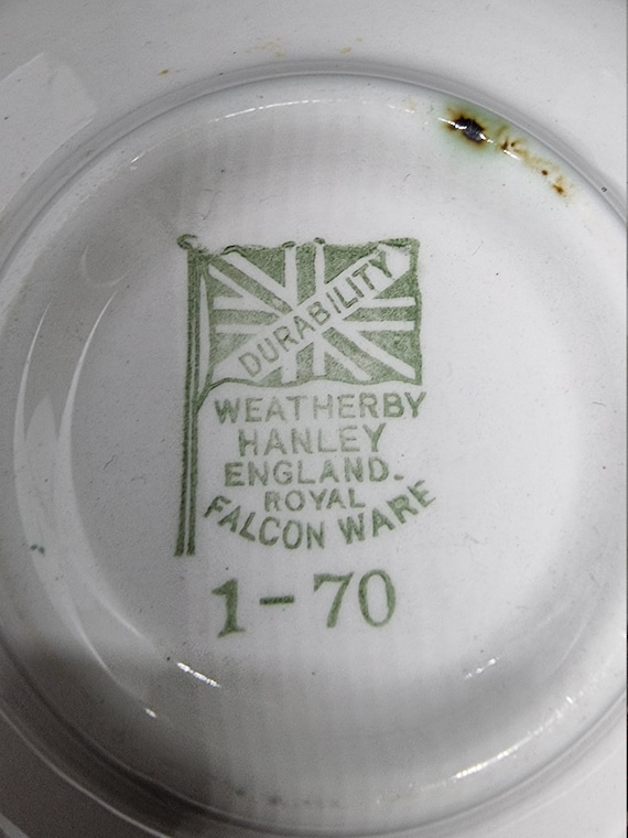 Vintage Royal Falcon Ware Weatherby Hanley | Made in England | - Etsy