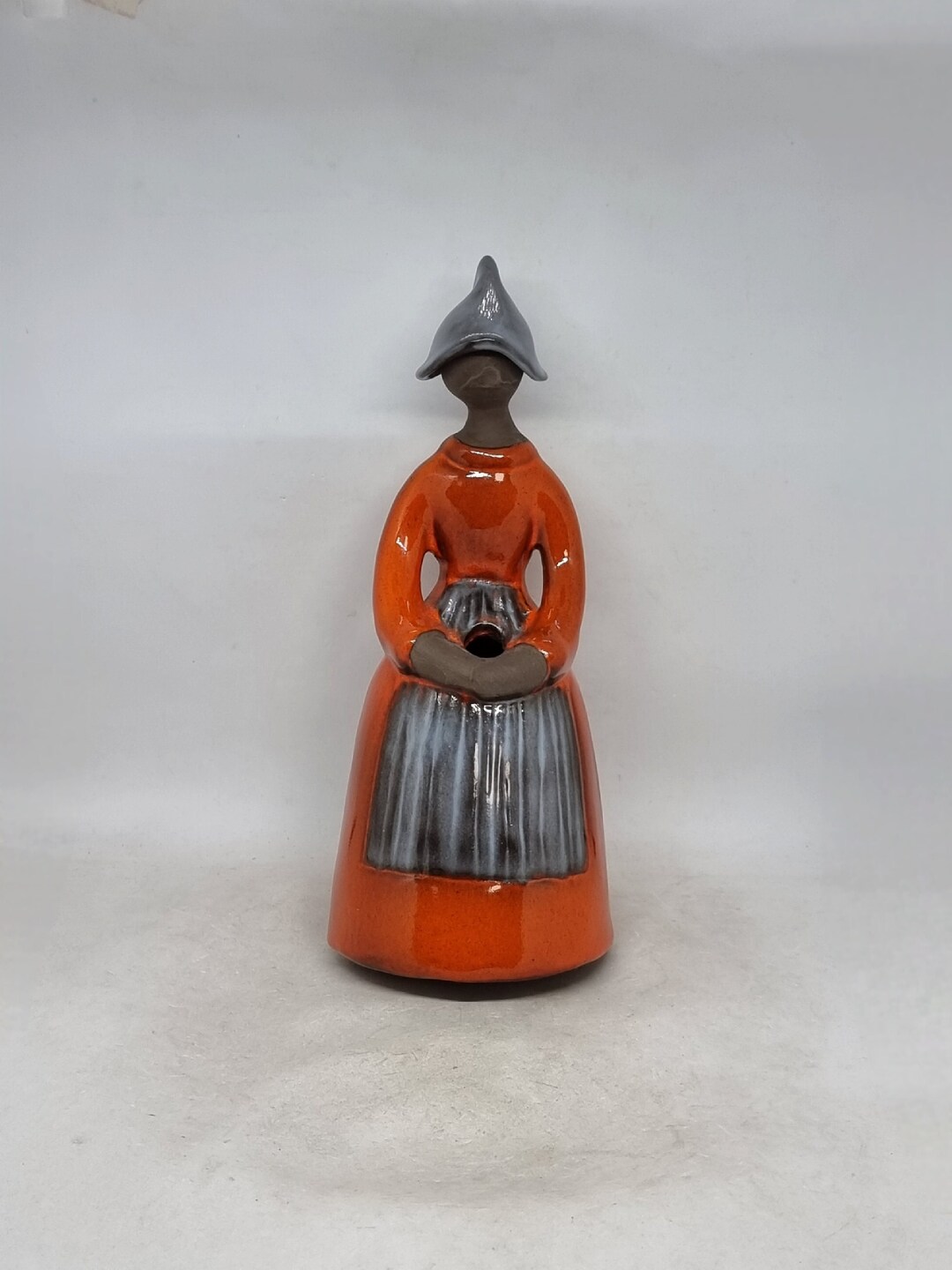 Large Ceramic Lady Figurine by Elsi Bourelius for Jie Gantofta Sweden