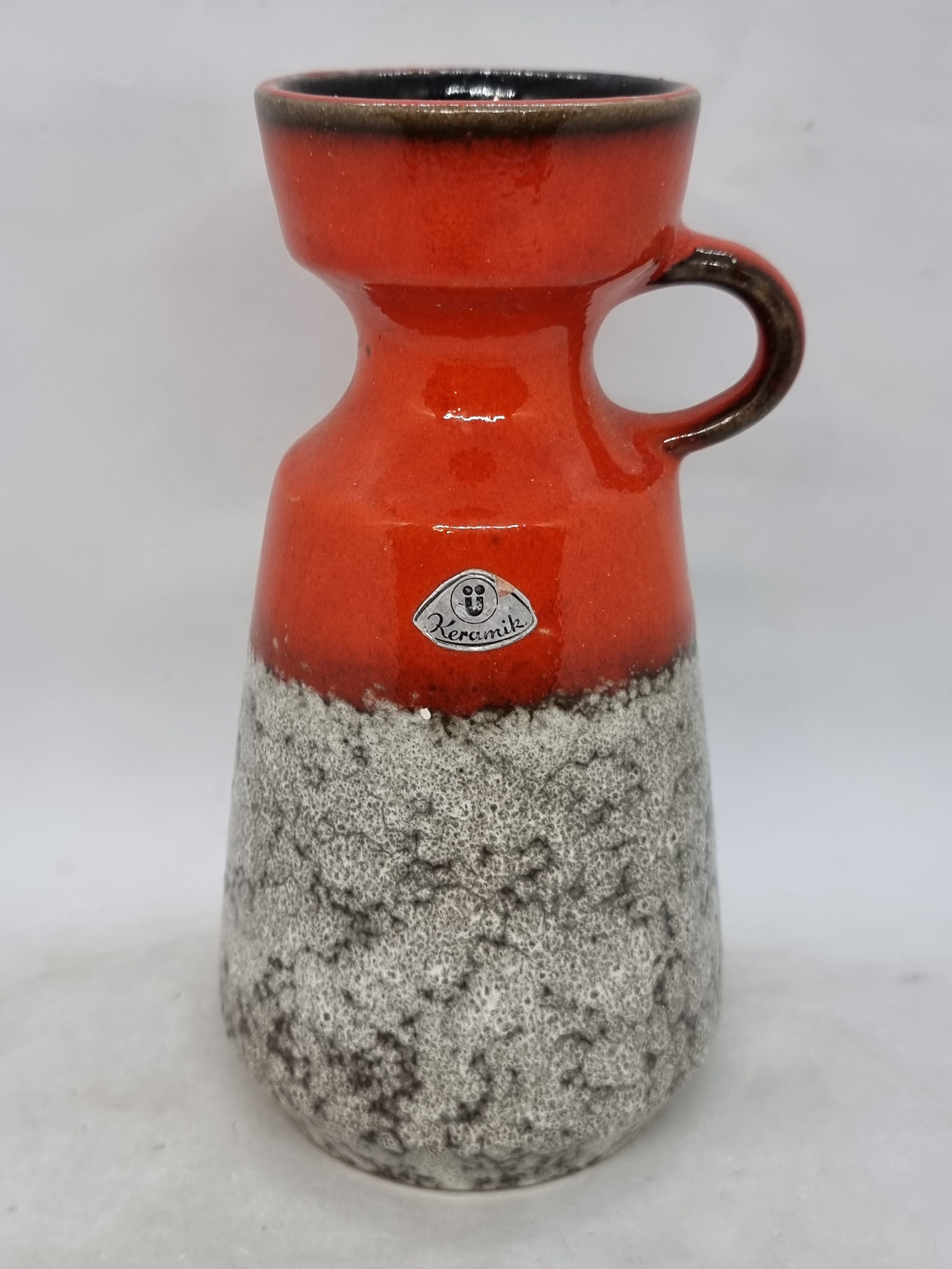 U-KERAMIK 1574/18 Ceramic Vase | West Germany Pottery | Ü Keramik