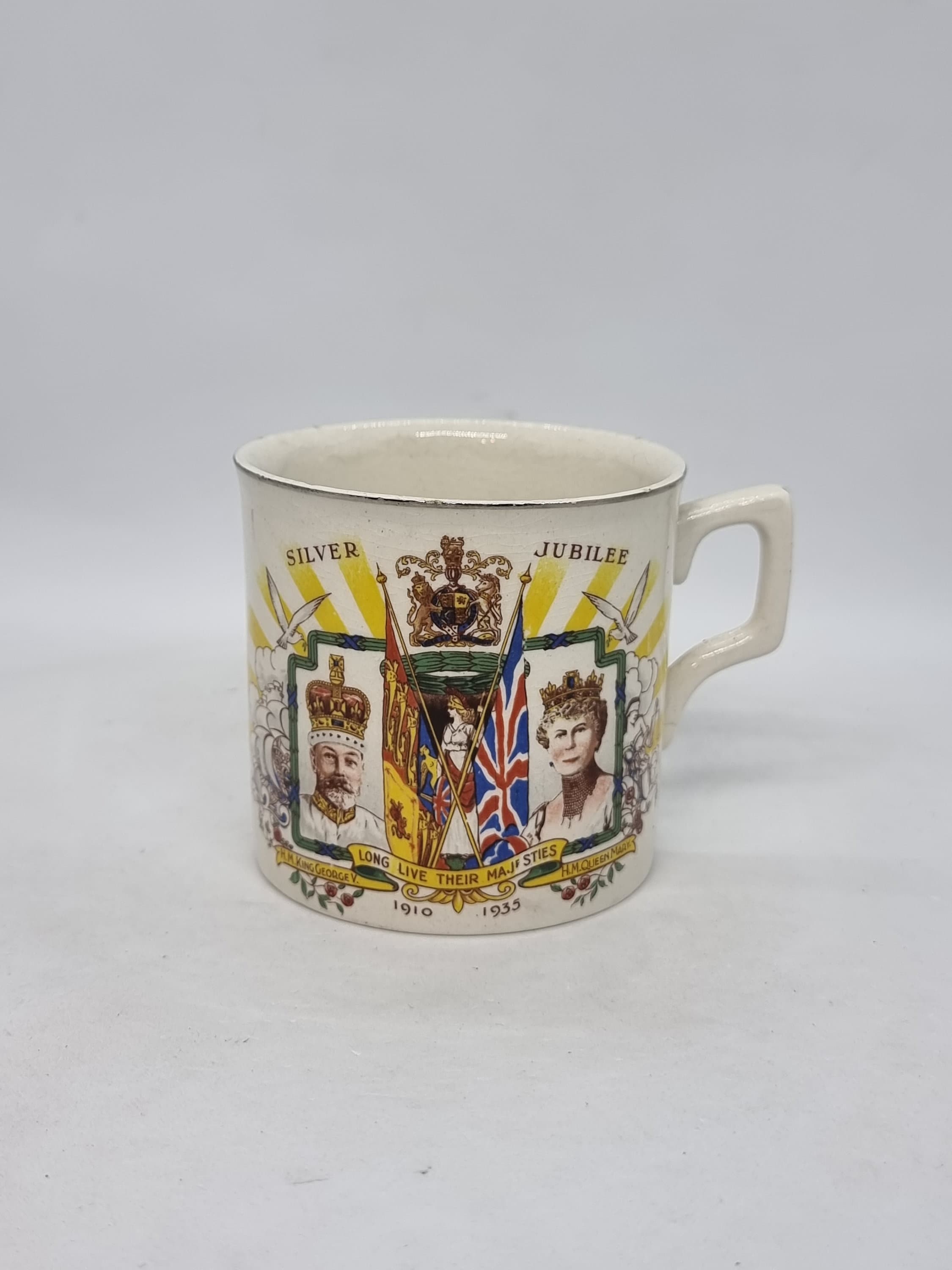 1930's George V Silver Jubilee Mug | King George V & Queen Mary