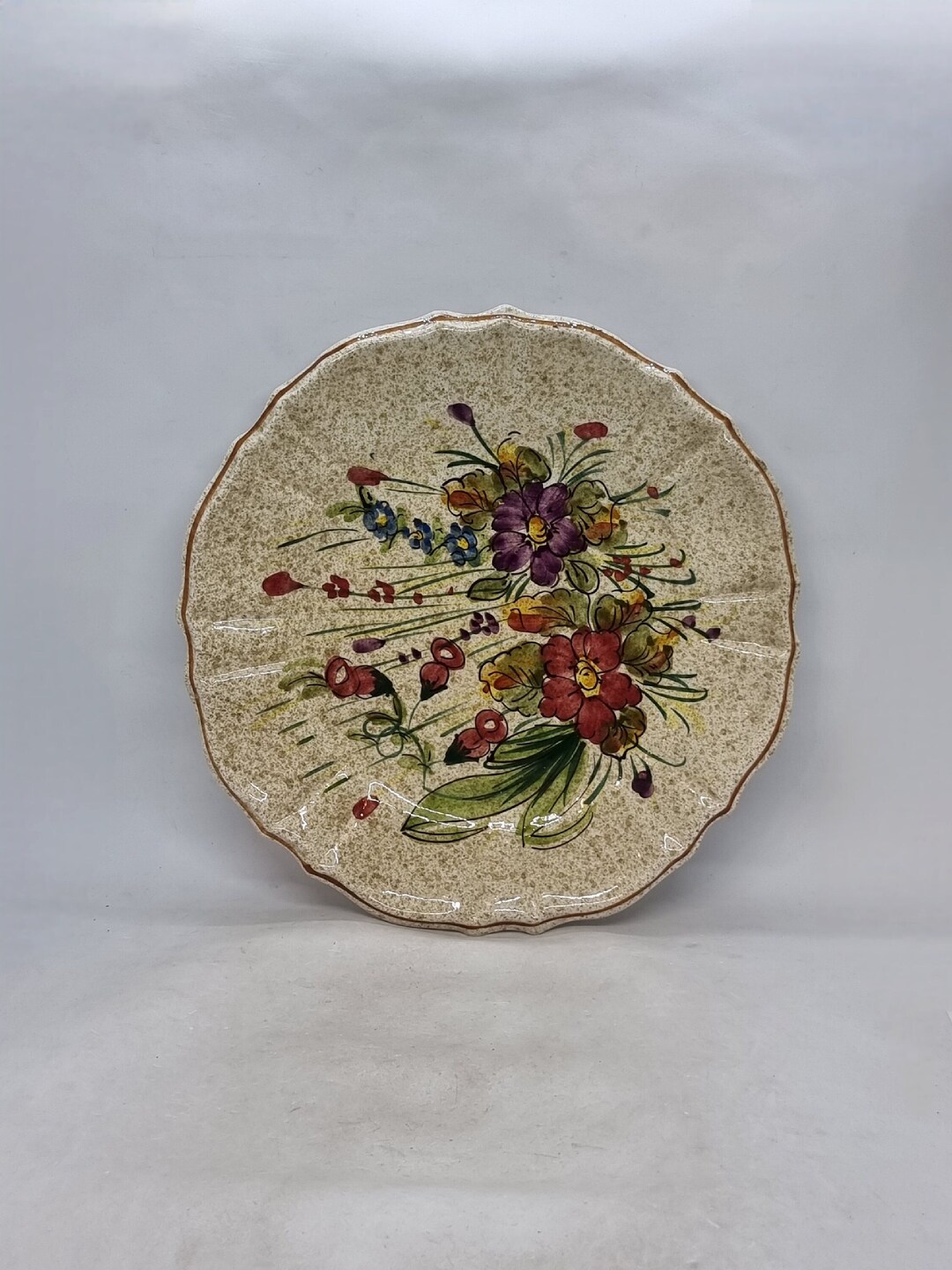 Vintage Handpainted Decorative Wall Plate Handmade in Italy Etsy