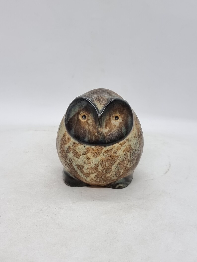 Vintage Ceramic Owl Figurine Scandinavian Style Etsy