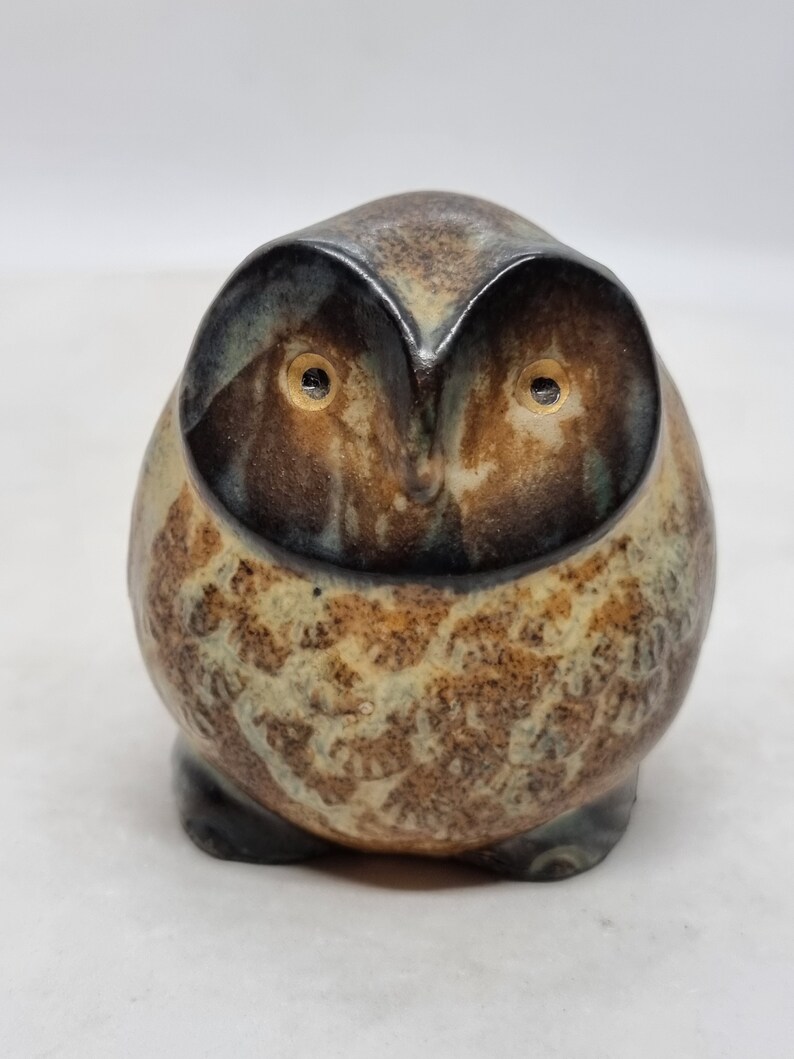 Vintage Ceramic Owl Figurine Scandinavian Style Etsy