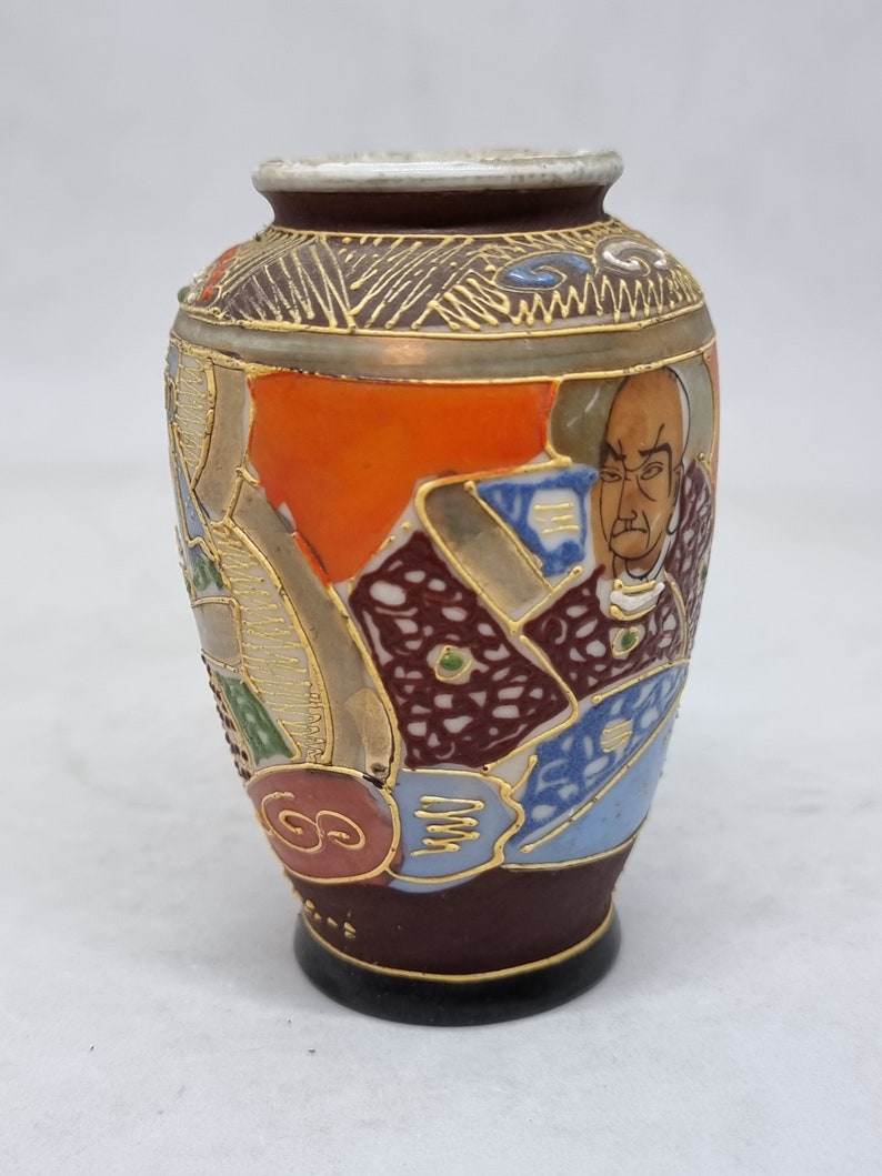 Small Hand Painted satsuma Vase Made in Japan Etsy