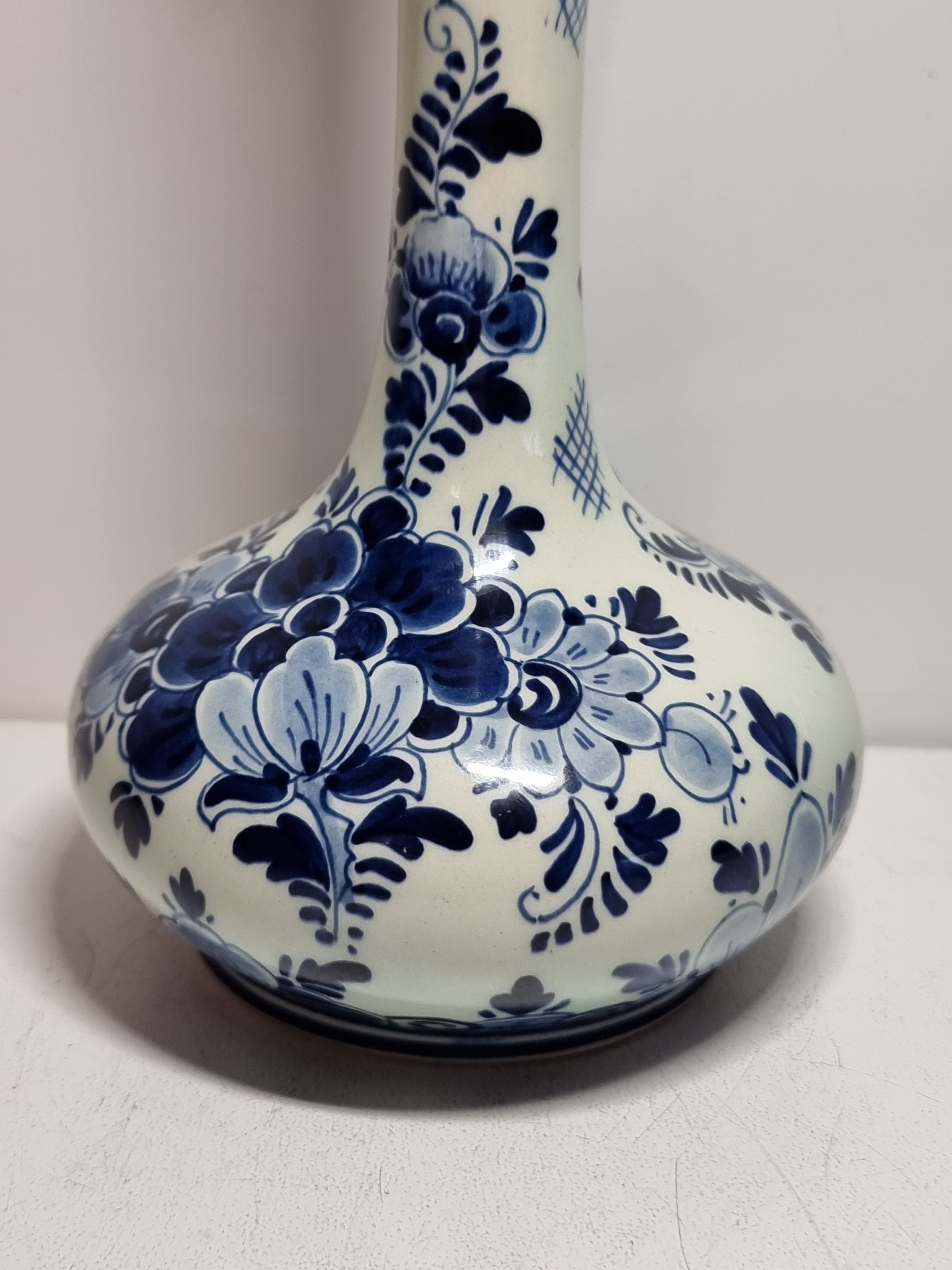Regina Delft 花瓶　壺　デルフト アンティーク Regina窯 デルフト焼 花びん・壺 (アンティーク) - メルカリ