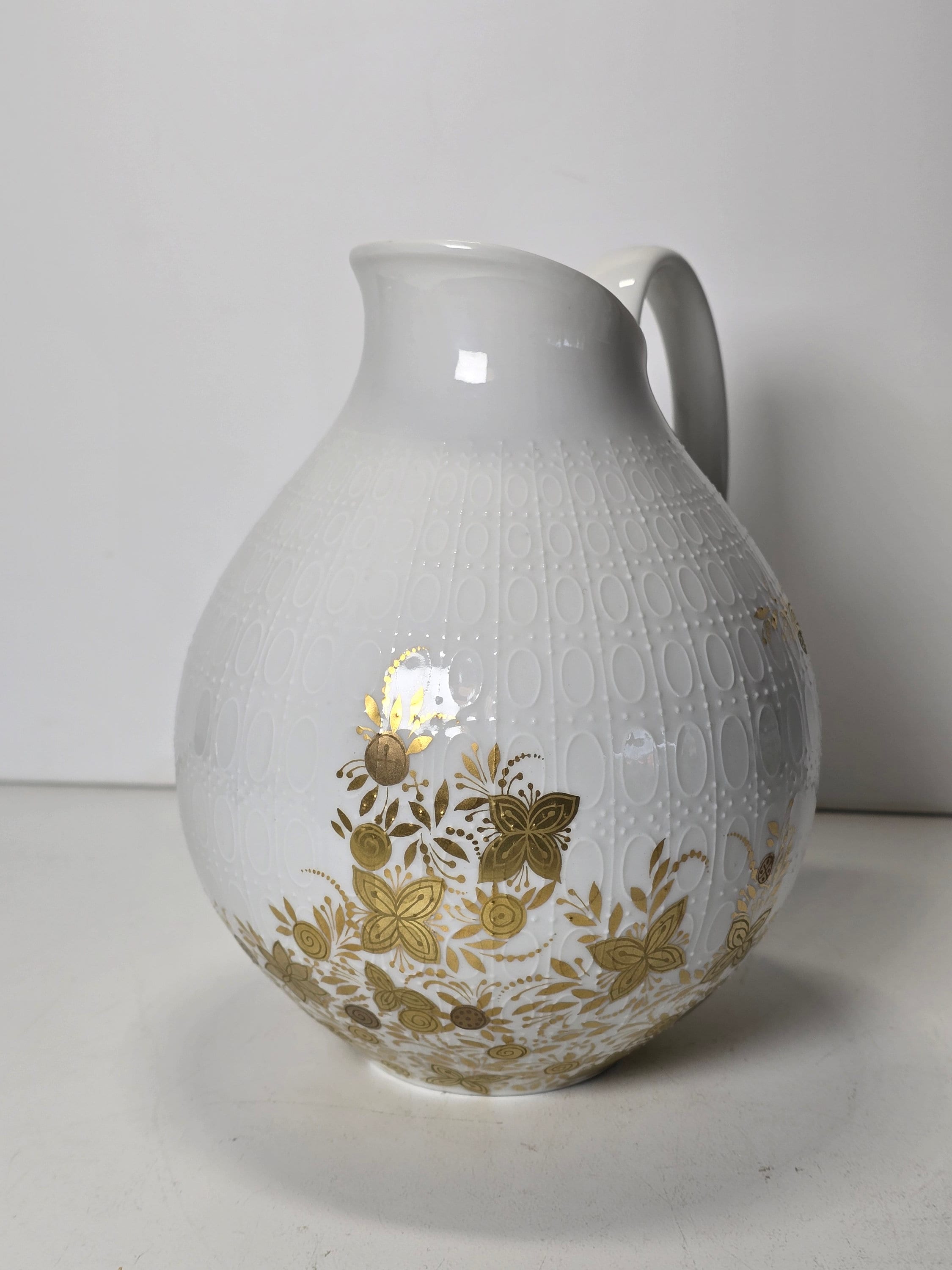Rosenthal Studio Linie Porcelain Jug Designed by Bjorn Wiinblad