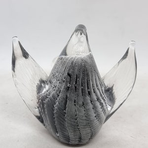 Vintage FM Konstglas/Marcolin Fumato Glass Bird Made in Sweden image 2