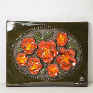 Vintage JIE GANTOFTA ceramic wall plaque no. 850 | Designed by Aimo Nietosvuori |