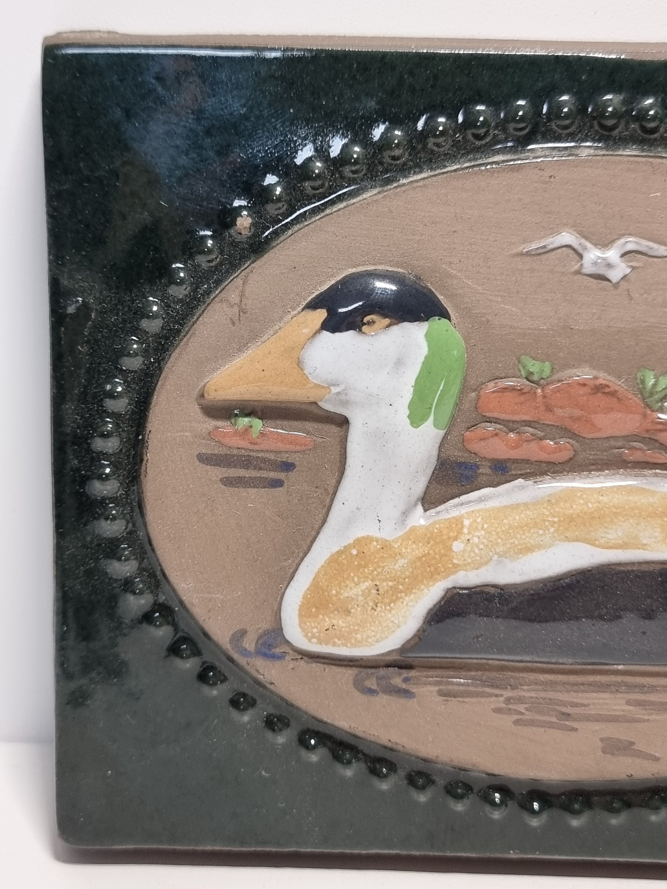 Vintage JIE GANTOFTA Ceramic Wall Plaque No. 741 | Designed by