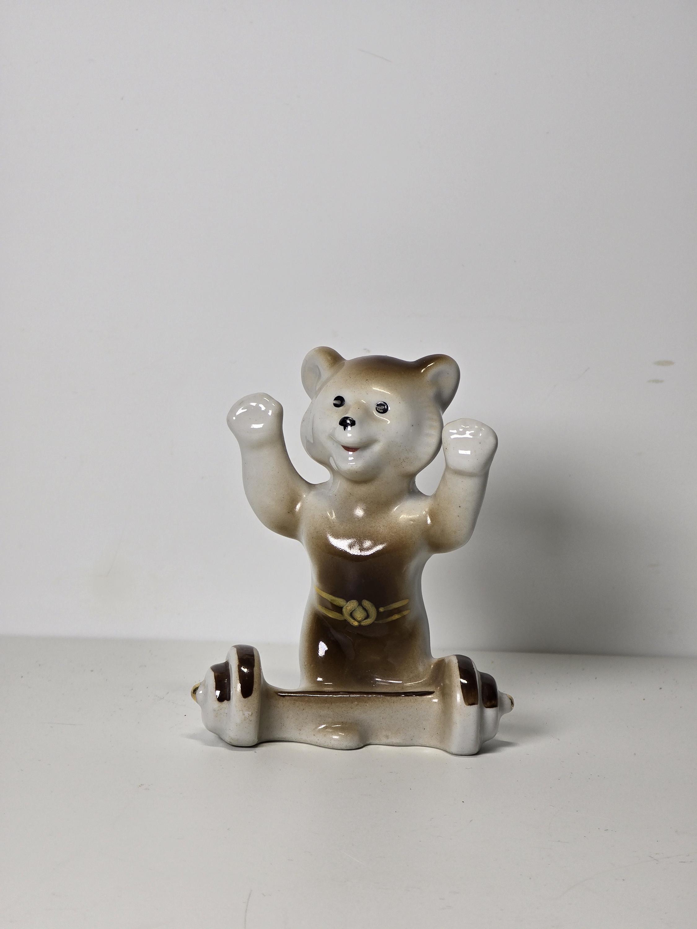 ヴィンテージ 1980 モスクワオリンピック 磁器製 ミシュカ ベア